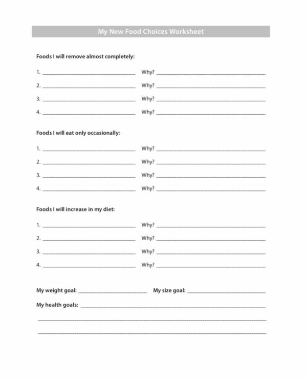 Worksheets Eat Live Thrive Diet